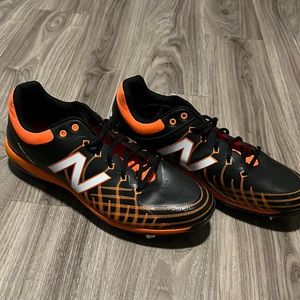 New Balance 4040 RevLite Baseball cleats Size 15US Black/Orange/White